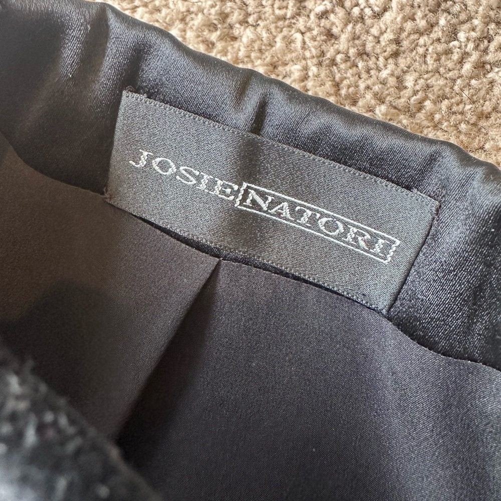 Natori Black silk blazer